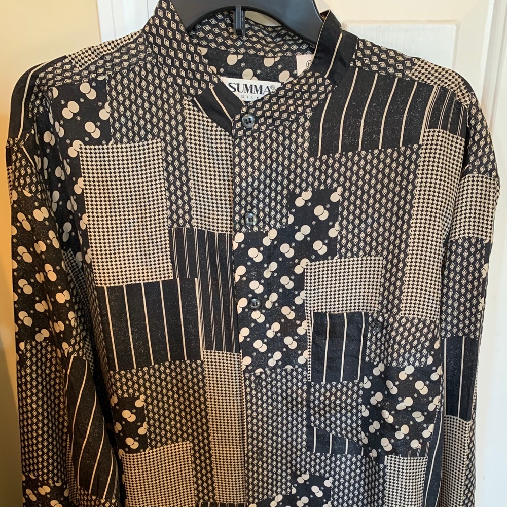 Vintage silk button up shirt